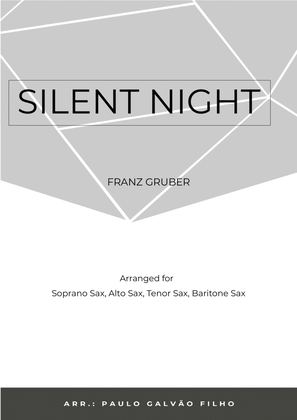 Book cover for SILENT NIGHT - SAXOPHONE QUARTET