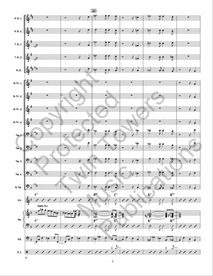 Back This Thang Up Jazz Ensemble scores gallery preview page 8