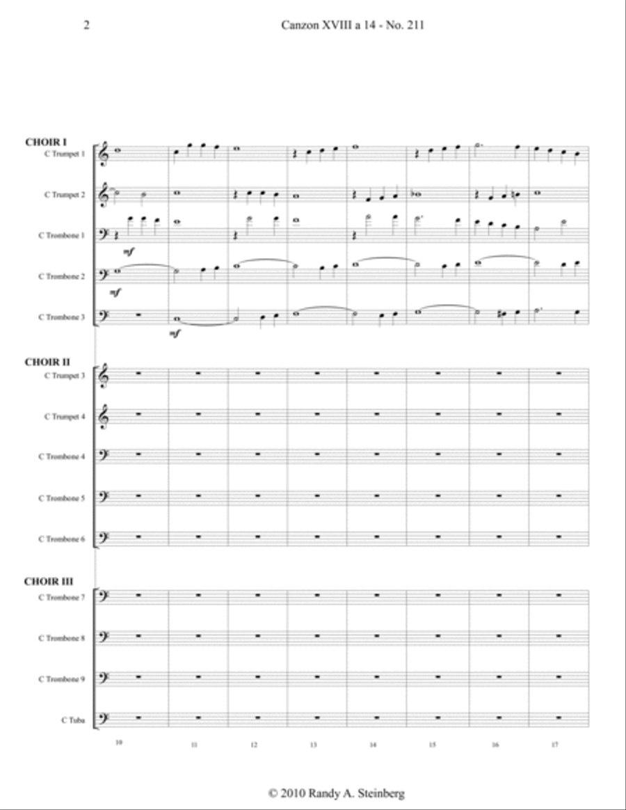 Canzon XVIII a 14 - No. 211 Brass Ensemble scores gallery preview page 5