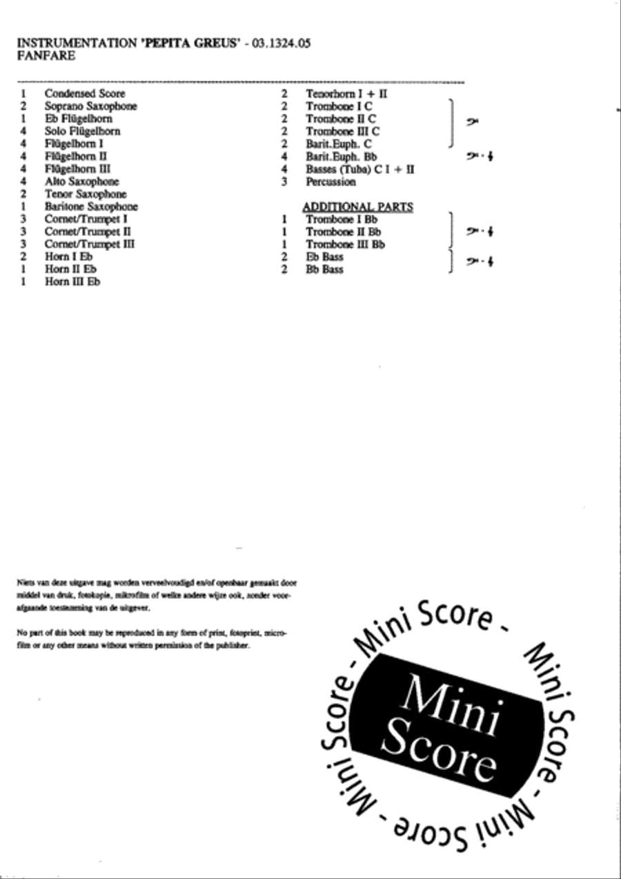 Pepita Greus Fanfare Band scores gallery preview page 4