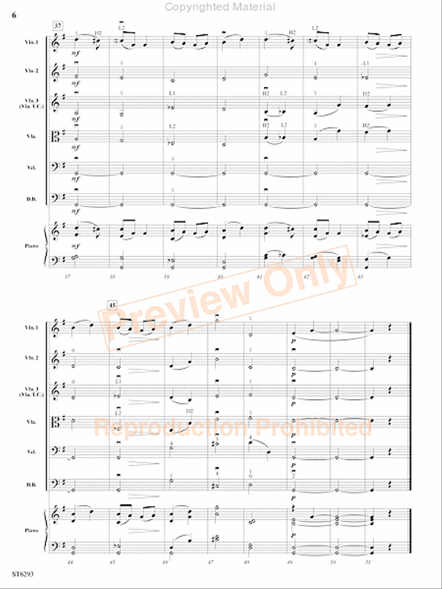 To A Wild Rose String Orchestra scores gallery preview page 7