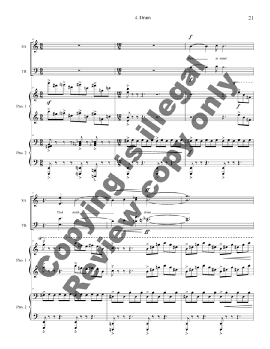 The Deepness of the Blue 4-Part scores gallery preview page 18