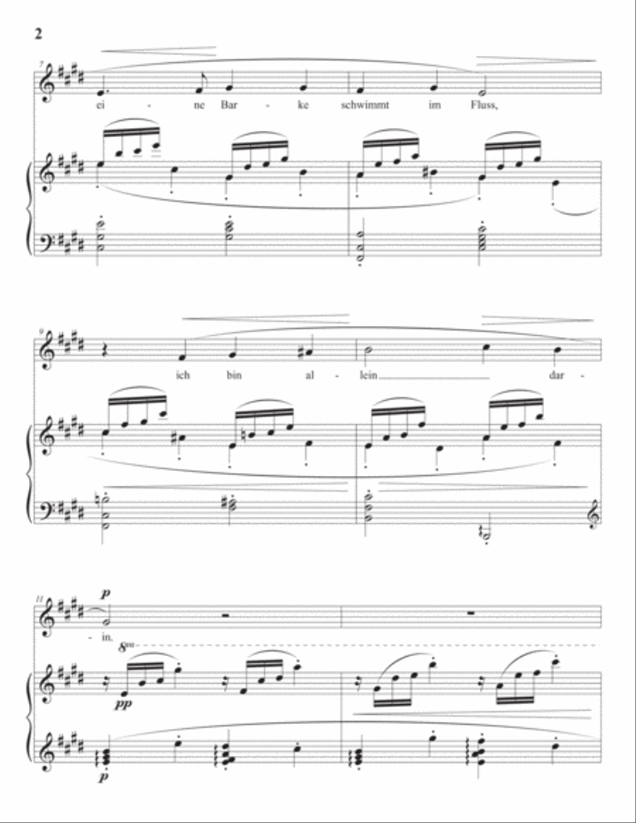 GÁL: Abend auf dem Fluss, Op. 33 no. 5 (transposed to E major) Voice scores gallery preview page 3