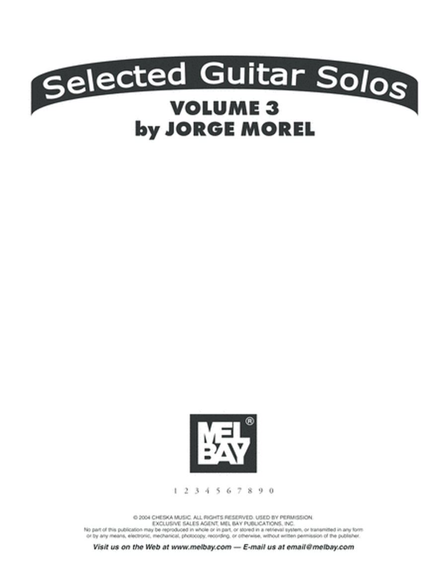 Selected Guitar Solos Volume 3