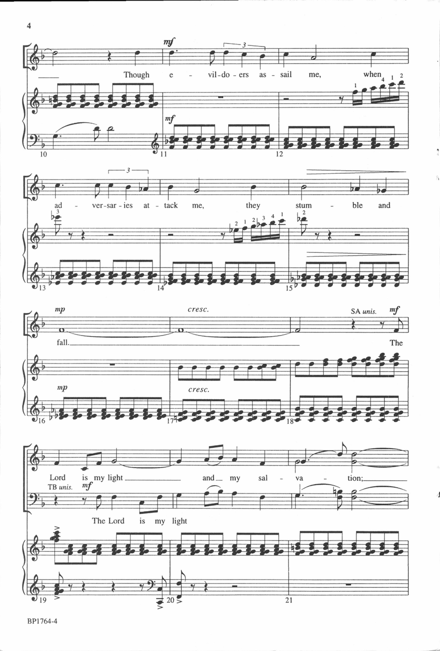 Lord Is My Light, The 4-Part scores gallery preview page 3