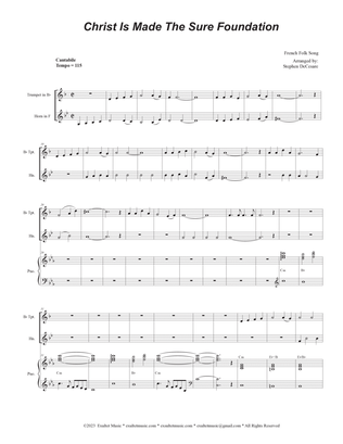 Christ Is Made The Sure Foundation (Duet for Bb-Trumpet and French Horn)