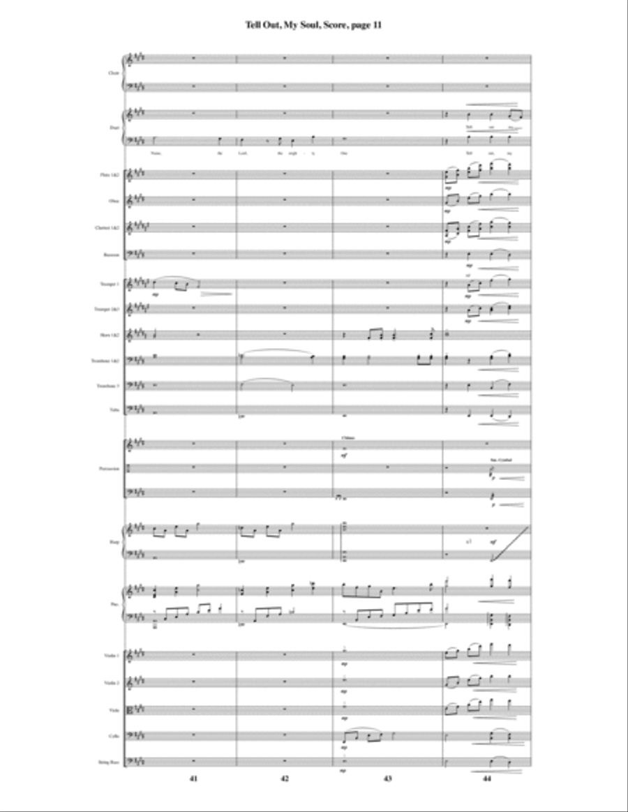 Tell Out, My Soul Tell Out, My Soul Choir scores gallery preview page 12