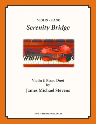 Book cover for Serenity Bridge - Violin & Piano