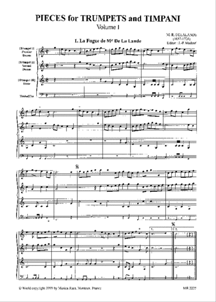 Pieces for 1-3 Trumpets and Kettledrums