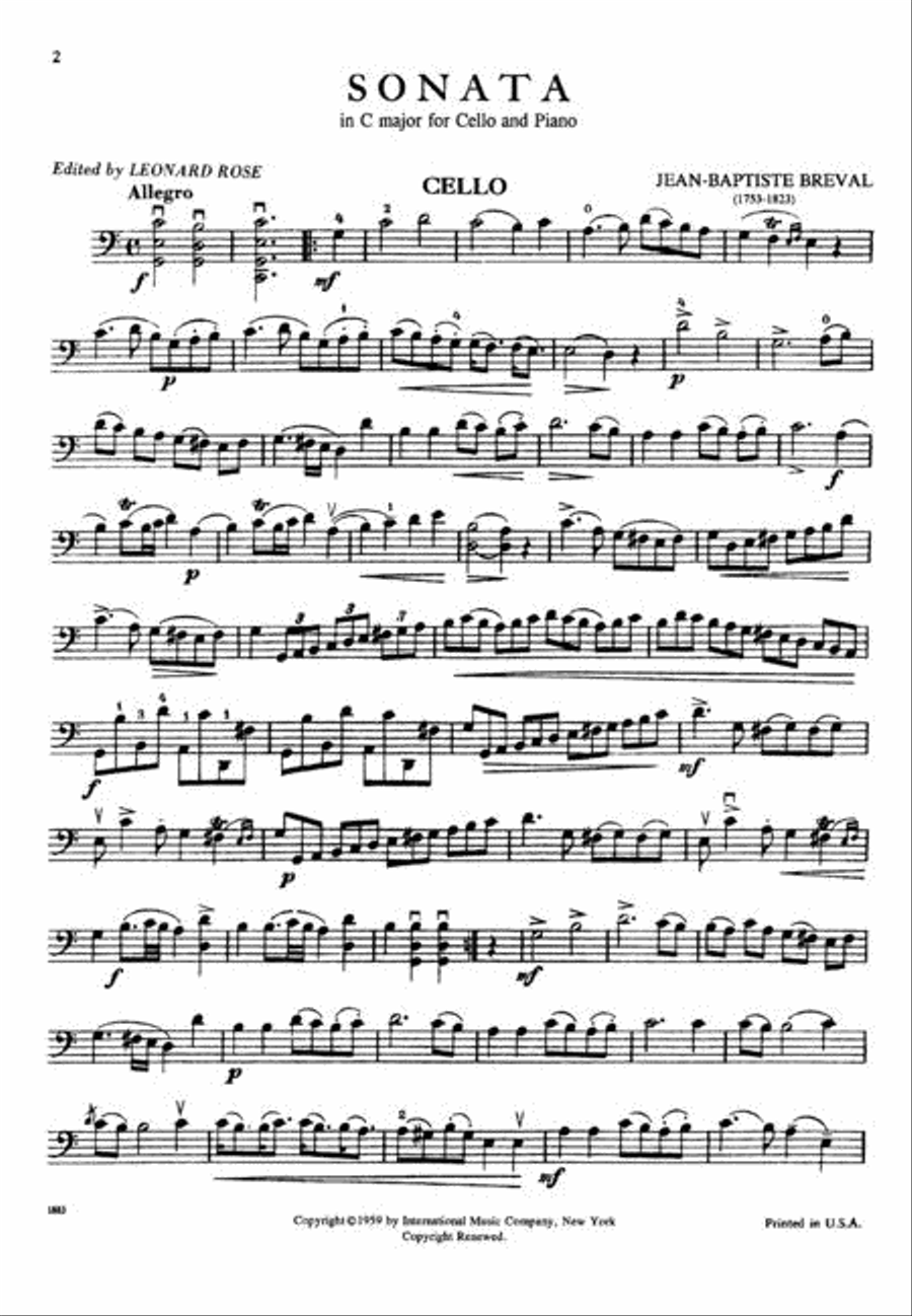 Sonata In C Major Piano Accompaniment scores gallery preview page 3