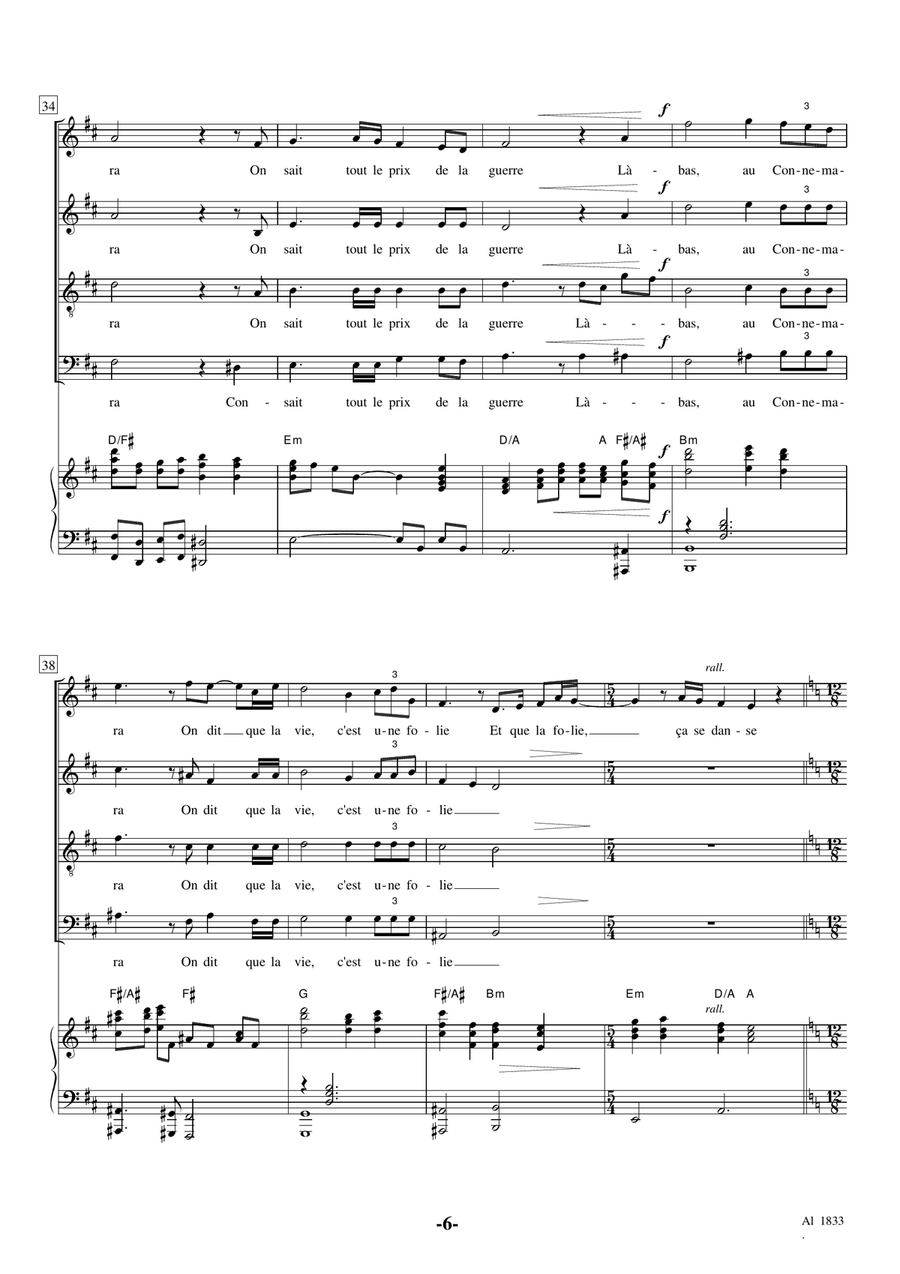 Les Lacs Du Connemara Les Lacs Du Connemara 4-Part scores gallery preview page 6
