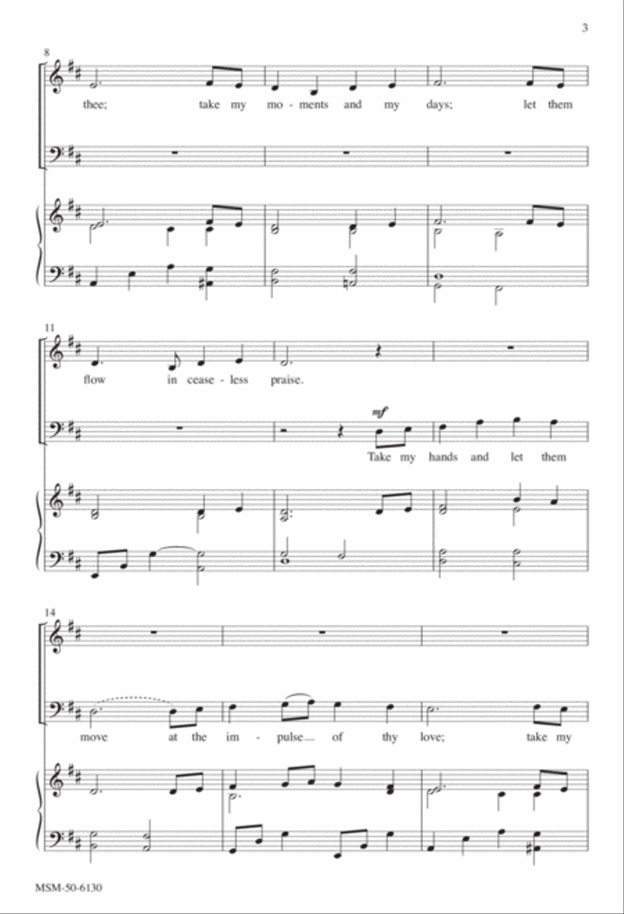 Take My Life and Let It Be 3-Part scores gallery preview page 2