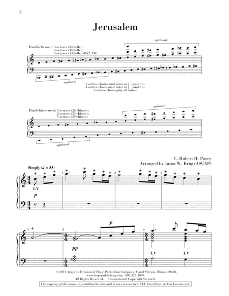 Jerusalem 5-Octaves scores gallery preview page 2