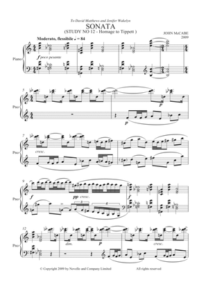 Sonata (Study No. 12)