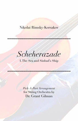 Book cover for Scheherazade - I. The Sea and Sinbad's Ship - Pick-A-Part Arrangement for String Orchestra