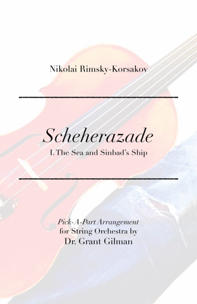 Scheherazade - I. The Sea and Sinbad's Ship - Pick-A-Part Arrangement for String Orchestra image number null