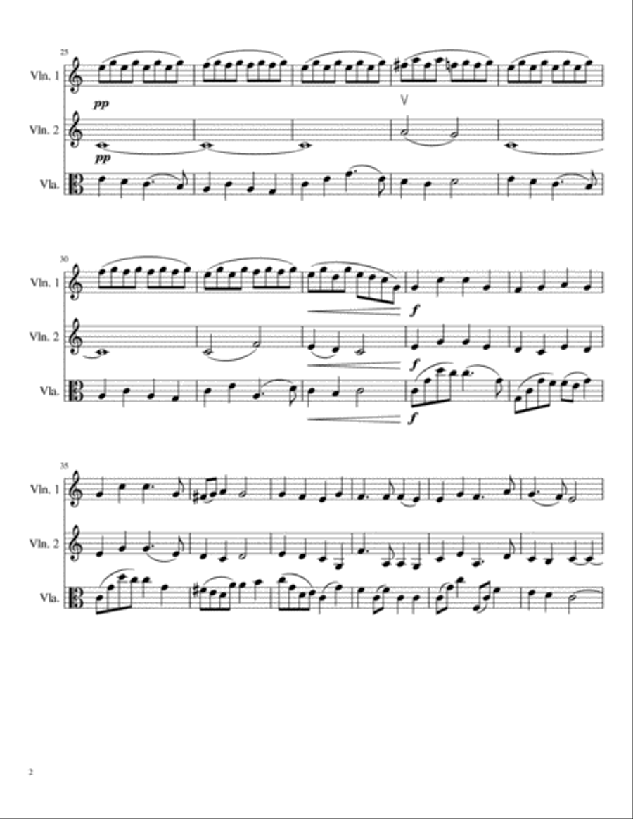'Tis So Sweet to Trust in Jesus String Trio scores gallery preview page 2
