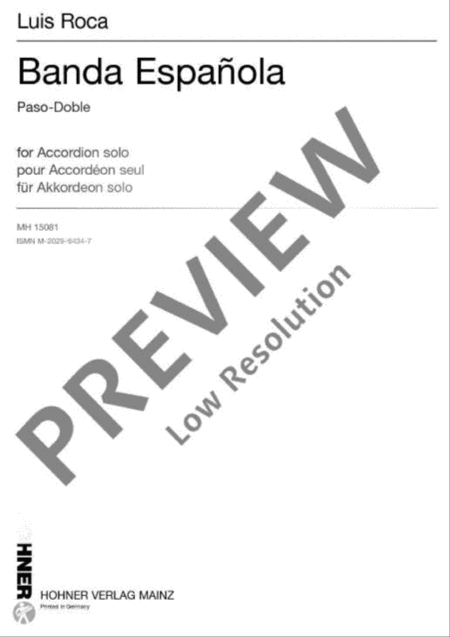 Banda Española Accordion scores gallery preview page 2