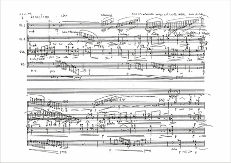 Caligrafia Serena String Quartet scores gallery preview page 2