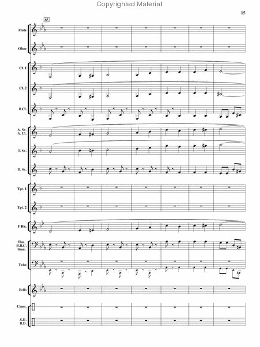 Heroes On Parade Concert Band scores gallery preview page 14