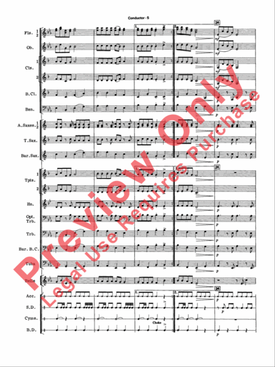 Jingle Bells Forever Concert Band scores gallery preview page 8