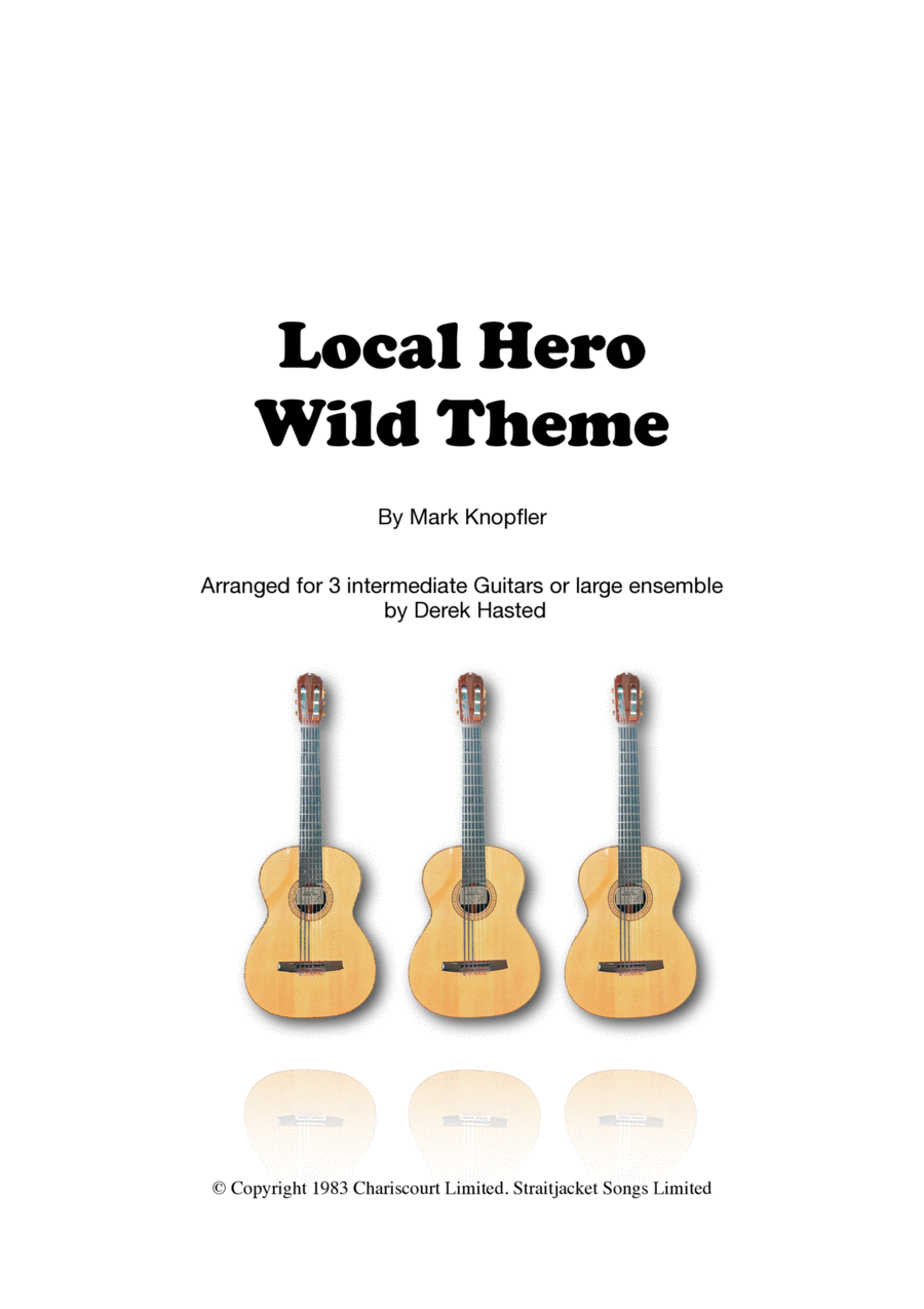 Local Hero - Wild Theme Guitar Ensemble scores gallery preview page 1