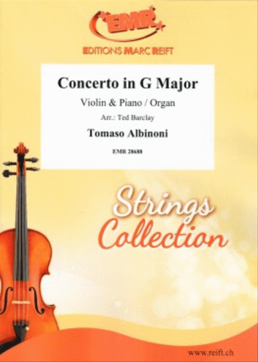 Concerto in G Major Violin Solo scores gallery preview page 1