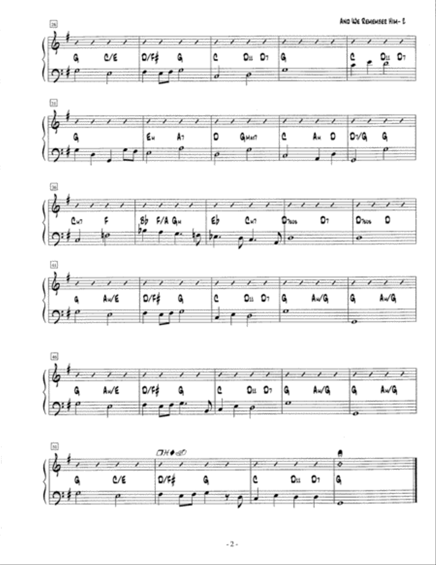 And We Remember Him And We Remember Him Set of Parts scores gallery preview page 3