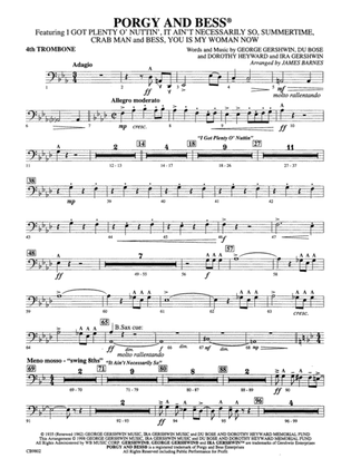 Porgy and Bess® (Medley): 4th Trombone