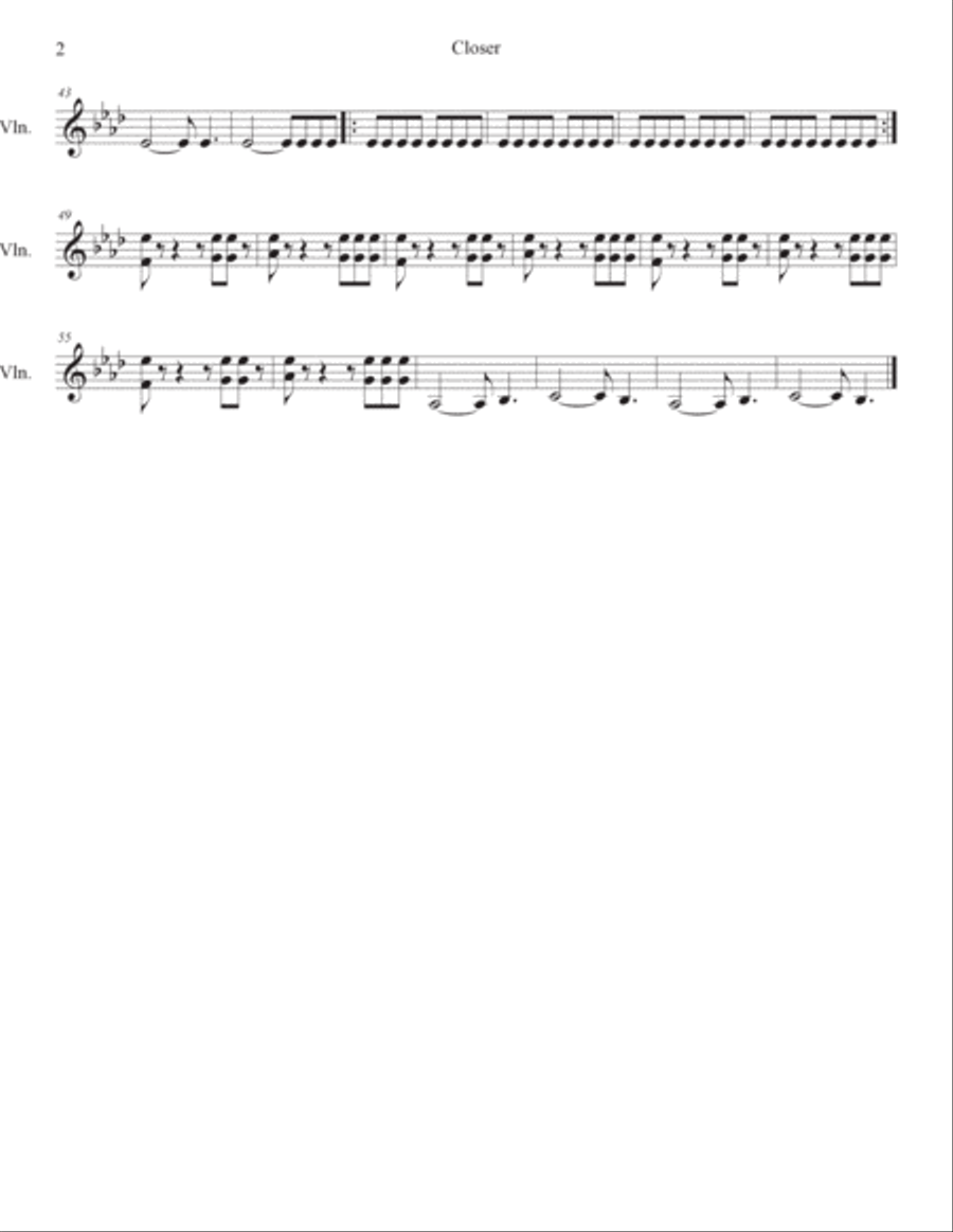 Closer Closer String Quartet scores gallery preview page 4
