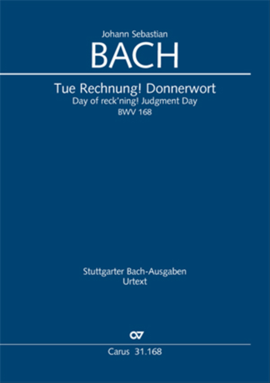 Day of reck'ning! Judgment day (Tue Rechnung! Donnerwort) 4-Part scores gallery preview page 1