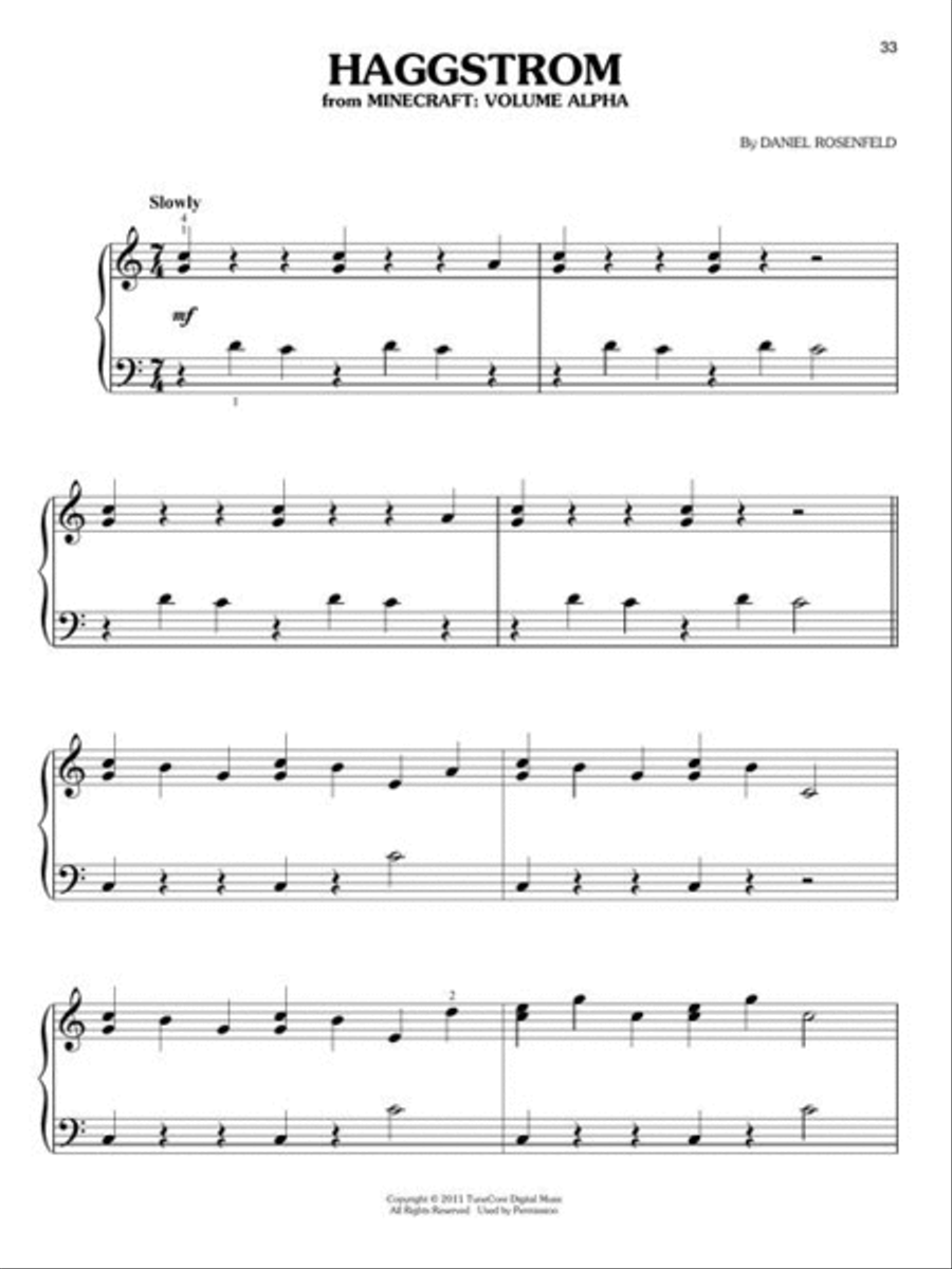 Music from Minecraft Easy Piano scores gallery preview page 6