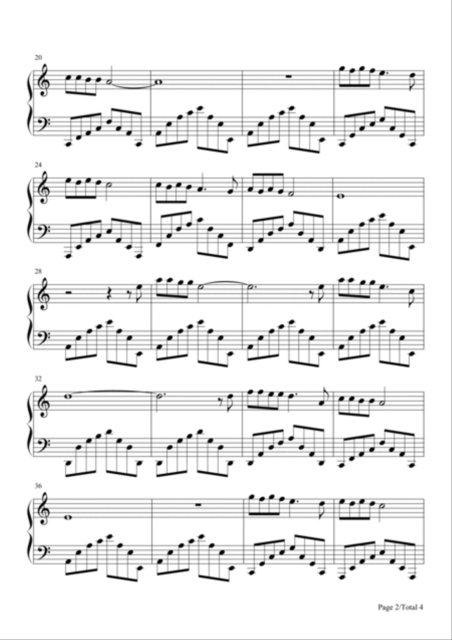 Walking In The Air Easy Piano scores gallery preview page 2