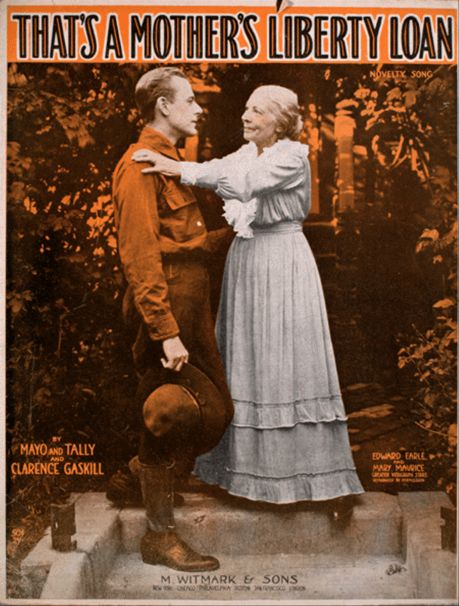 That's a Mother's Liberty Loan. Novelty Song Voice scores gallery preview page 1