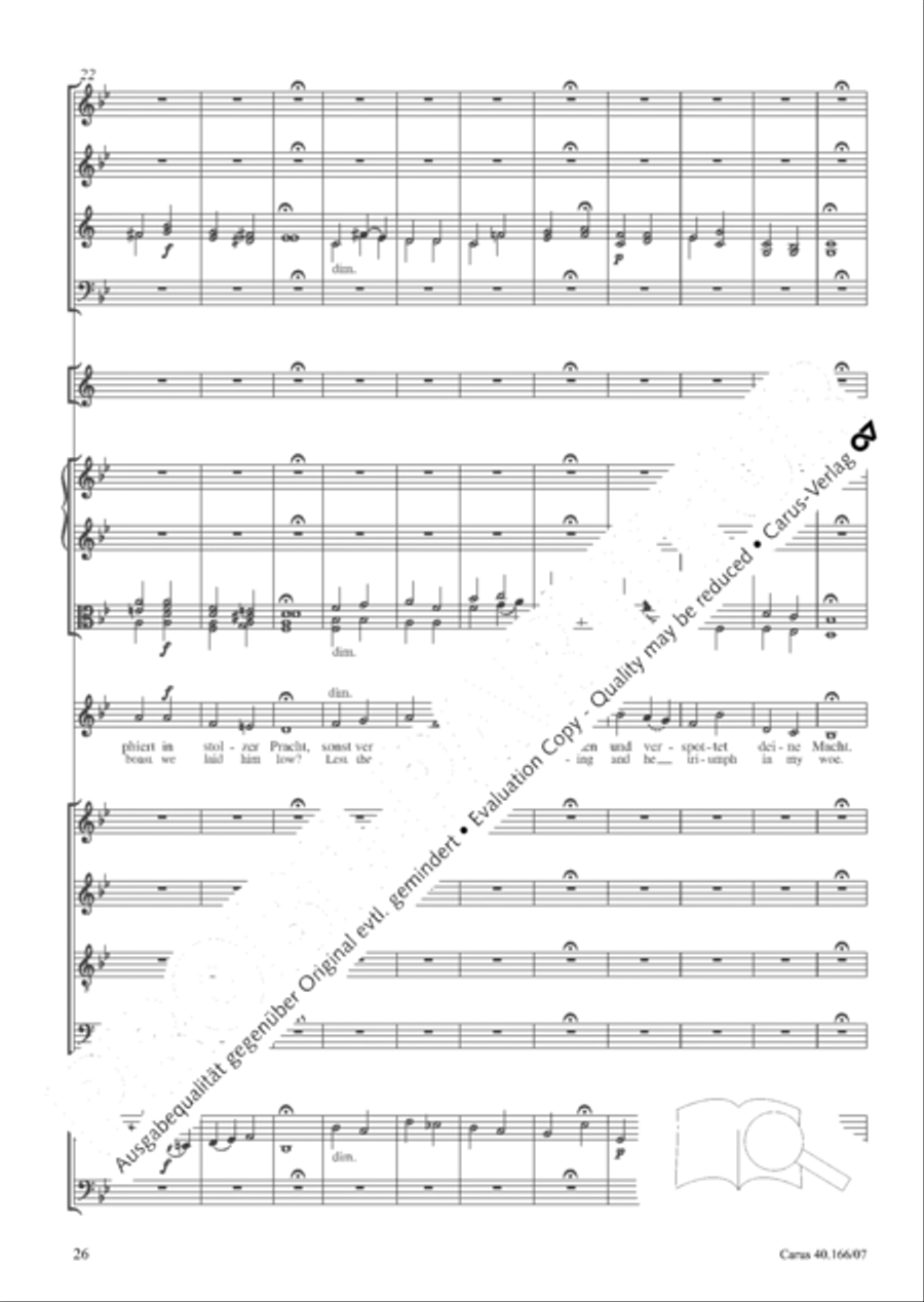 Hymn; Three sacred songs; fugue (Hymne; Drei geistliche Lieder und Fuge) Orchestra scores gallery preview page 27