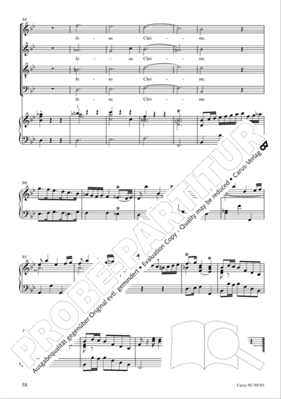 Missa in g. Hasse-Werkausgabe IV/3 4-Part scores gallery preview page 67