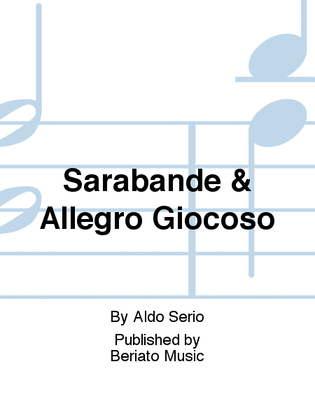 Book cover for Sarabande & Allegro Giocoso