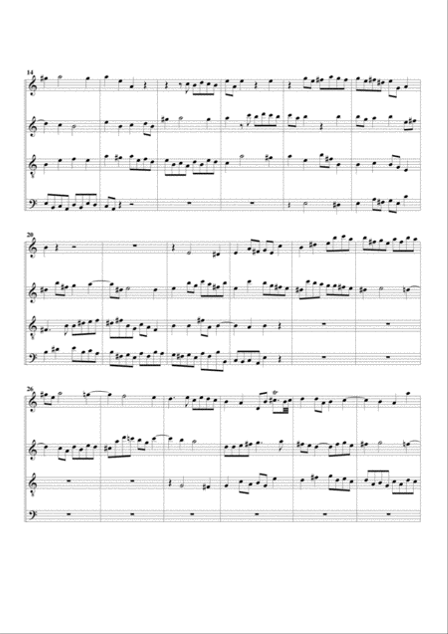 Concerto grosso Op.6, no.4 (arrangement for 4 recorders) Recorder scores gallery preview page 5