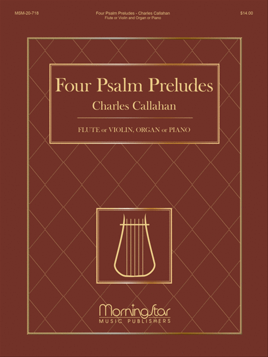 Four Psalm Preludes: Flute or Violin, Organ or Piano Flute scores gallery preview page 1
