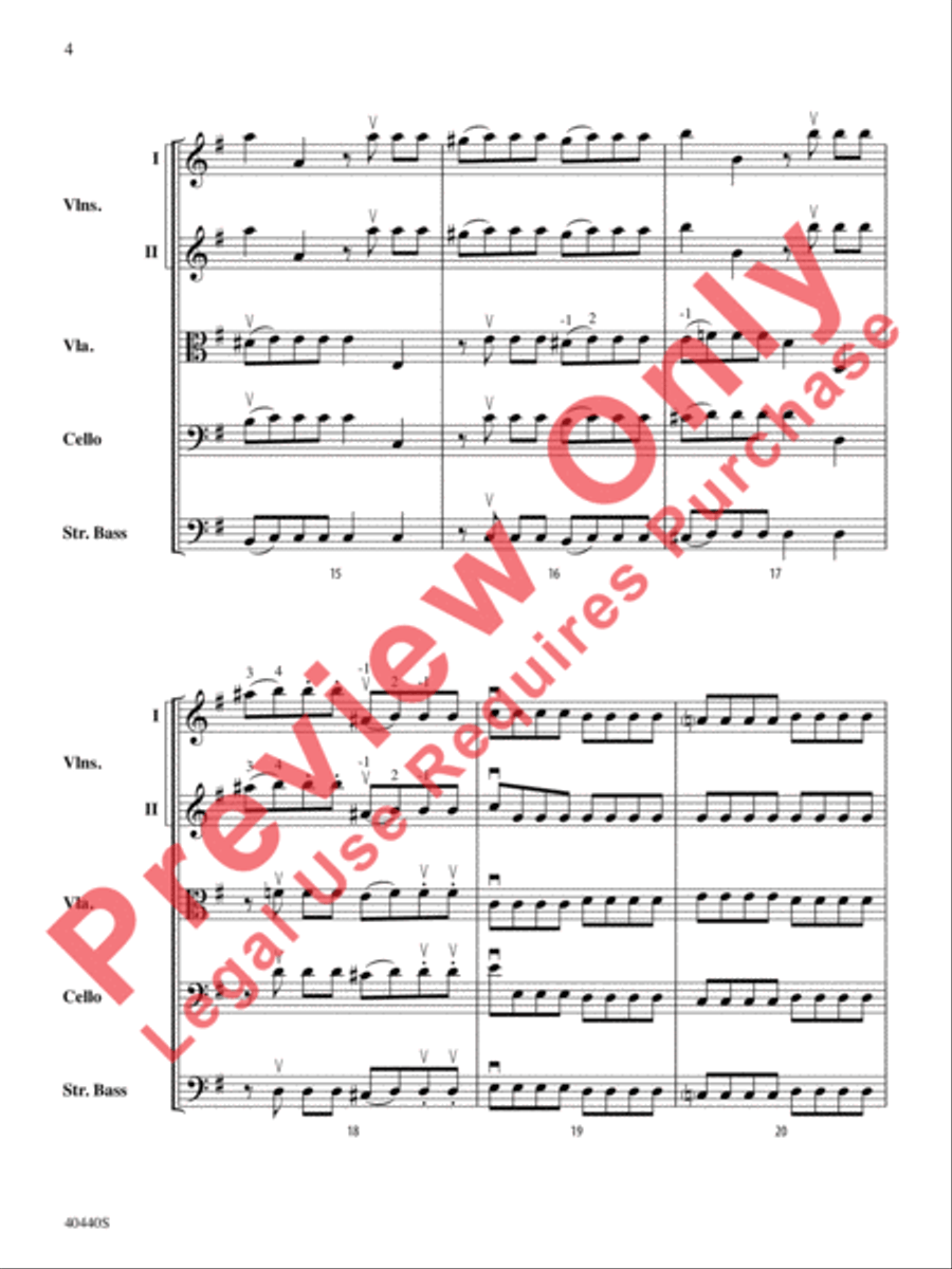 Symphony No. 29, K. 201 Symphony No. 29, K. 201 String Orchestra scores gallery preview page 5