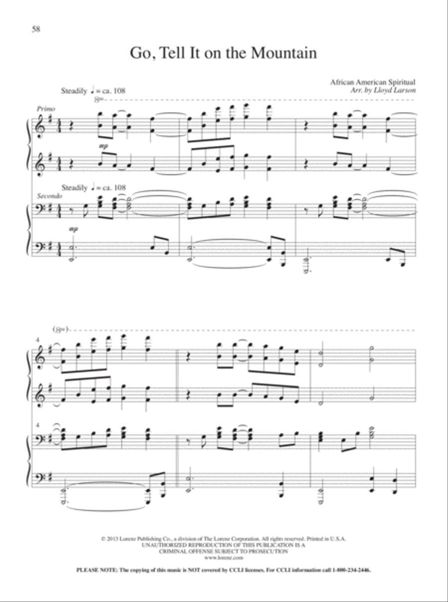 4-Hands for Christmas 4-Hands for Christmas Piano Duet scores gallery preview page 9