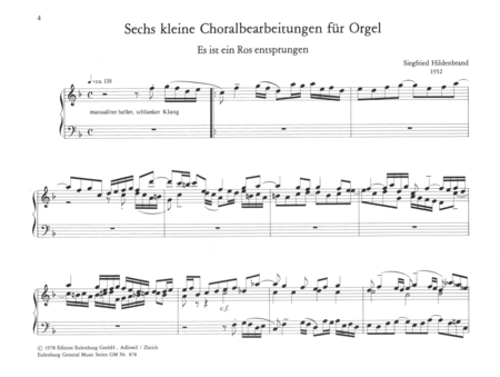 6 little chorale arrangements