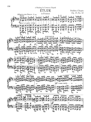 Etude in B minor, Op. 25, No. 10