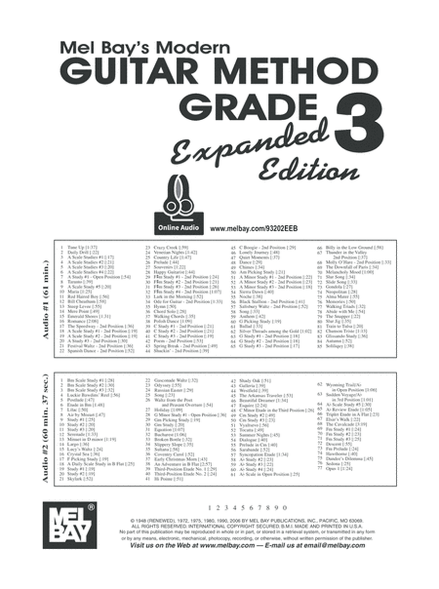 Modern Guitar Method Grade 3, Expanded Edition image number null