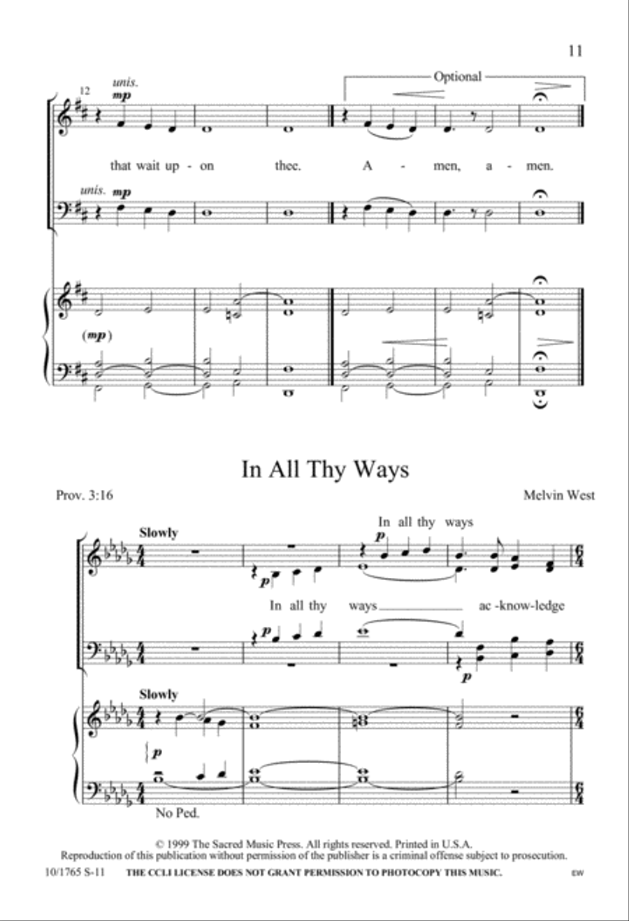 For The Service 4-Part scores gallery preview page 11