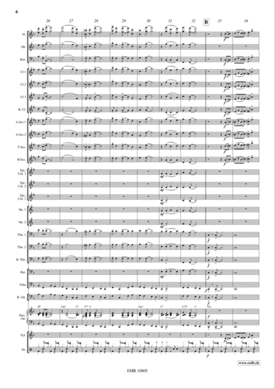Santa Lucia Santa Lucia Concert Band scores gallery preview page 7
