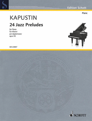 Book cover for 24 Jazz Preludes, Op. 53
