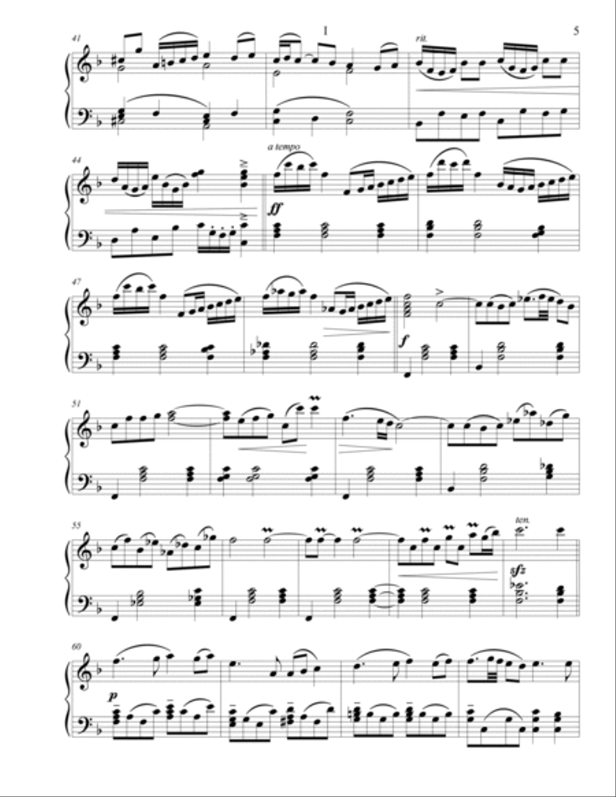 Sonata - in F Major Piano Solo scores gallery preview page 5