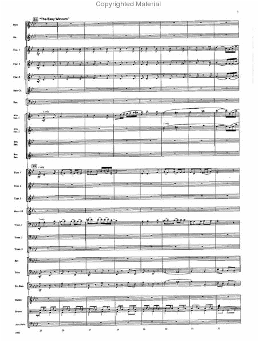 A Scott Joplin Retrospective Concert Band scores gallery preview page 6