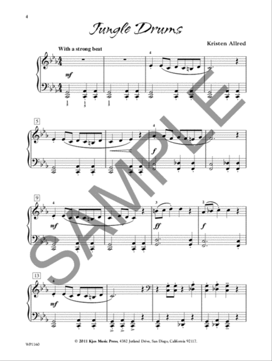 Jungle Beat Easy Piano scores gallery preview page 2